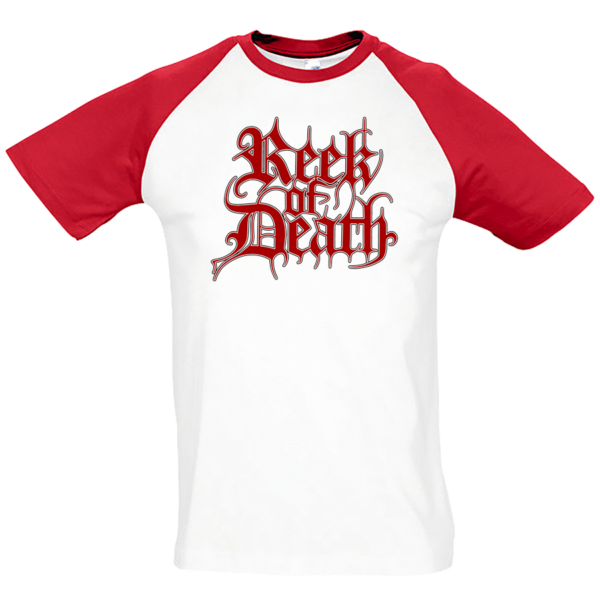 reek of death baseballshirt