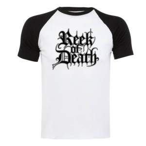 reek of death baseballshirt