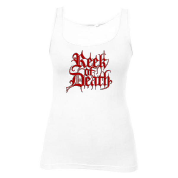 reek of death girlie tank top
