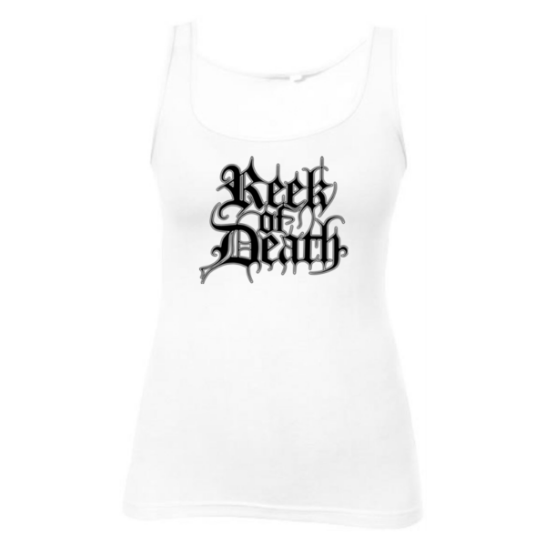 reek of death girlie tank top