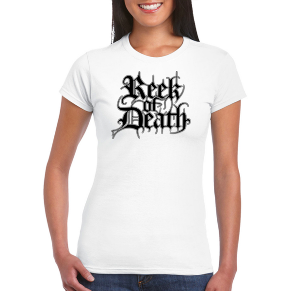 reek of death girlie t shirt