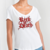 reek of death lockeres girlie v shirt