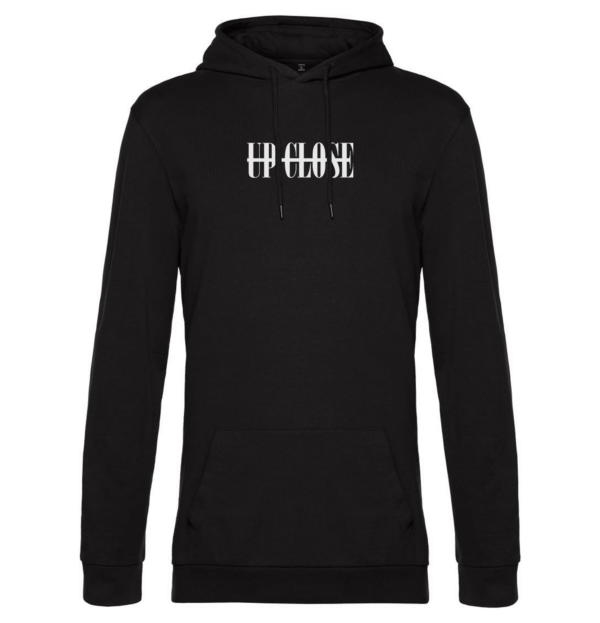 up close unisex hoodie haunted