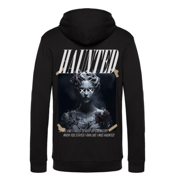 up close unisex hoodie haunted