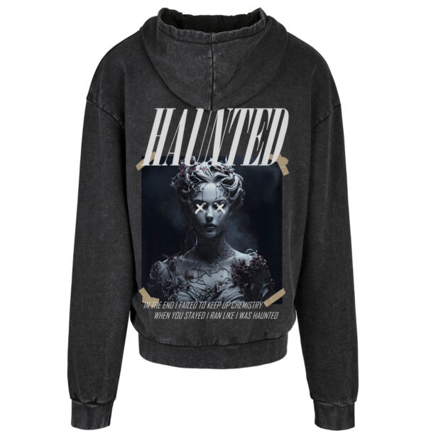 up close oversize hoodie haunted
