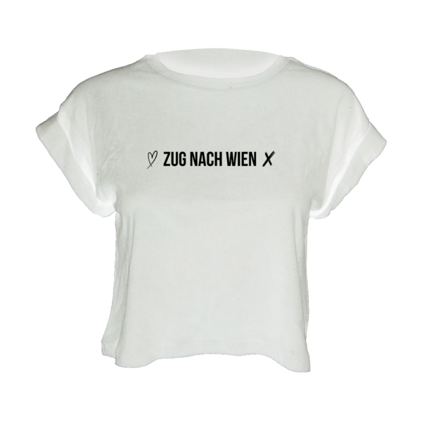 zug nach wien crop top